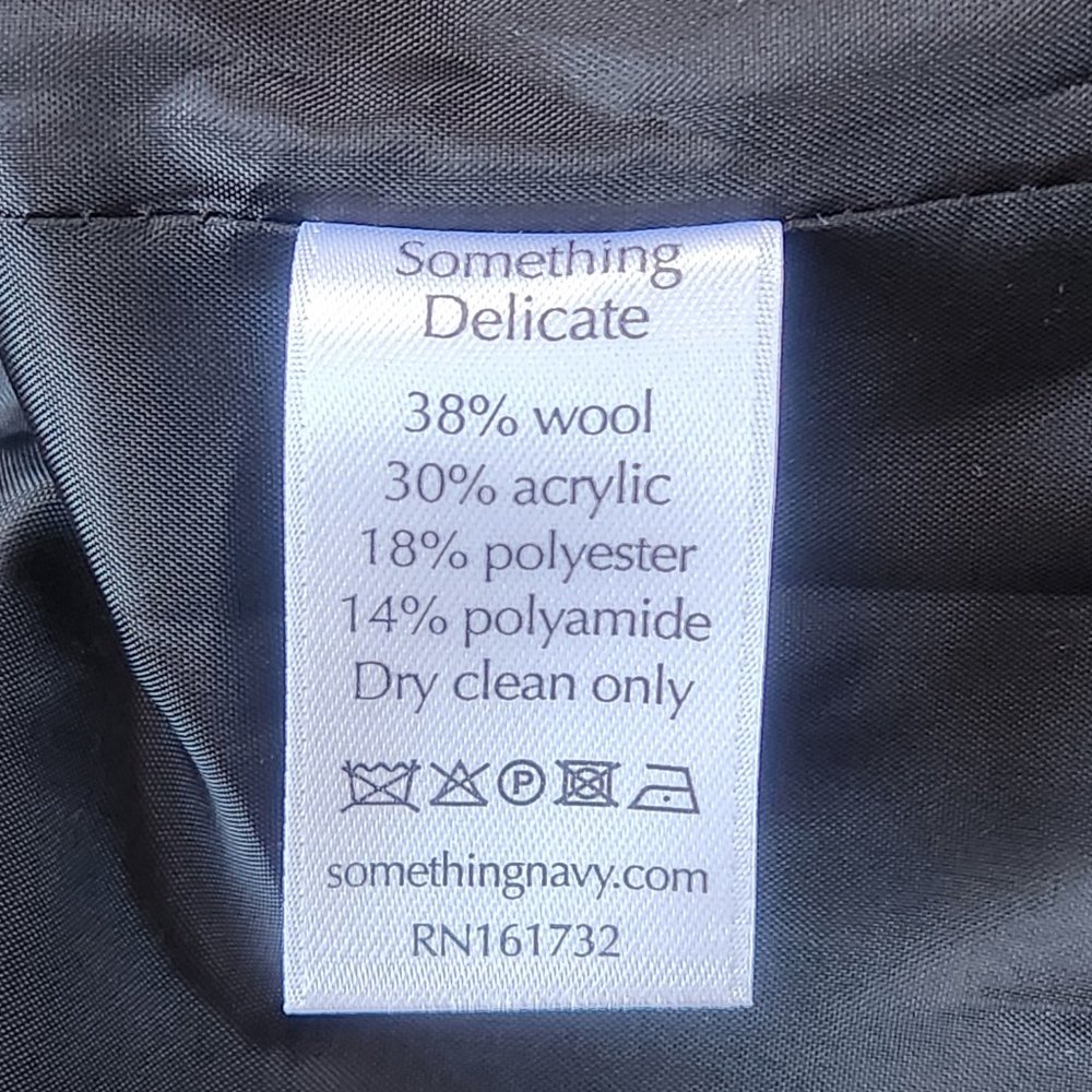 NWT Something Navy Plaid Tartan Blazer Coat "Marley" - Picture 13 of 16